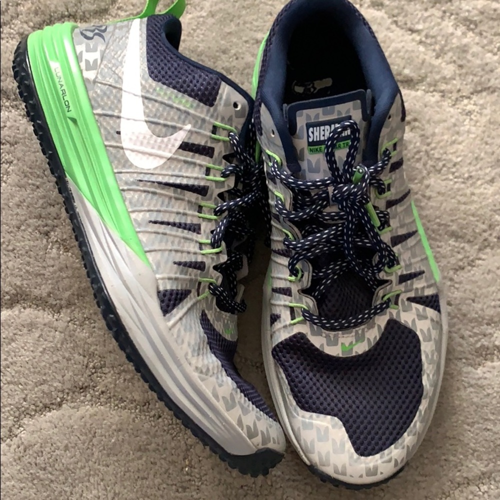 Nike Seattle Seahawks Lunar Trail running shoes